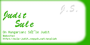 judit sule business card